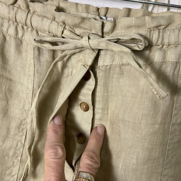 Michael Stars Paulette Tan Linen Shorts size XS - Picture 7 of 13